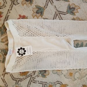 Vintage 1970s Scandinavian Knitting Fishnet Leggings